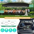 thumbnail image 6 of COBIZI 10x20 Pop up Canopy Tent Easy up Canopy for Outside Instant Portable Waterproof Party Canopy Tent for Summer Beach Garden Party Camping Outside with Air Vent,Reflective Strip,4 Sandbags,Black, 6 of 8