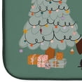 thumbnail image 4 of Chocolate Wire Haired Dachshund Christmas Everyone Dish Drying Mat, 4 of 4