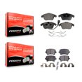 thumbnail image 1 of Positive Plus Front Rear Semi-Metallic Brake Pads Kit for Car Volkswagen Tiguan Audi Q3 Quattro Limited KPF-100147, 1 of 8