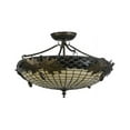 thumbnail image 2 of Meyda Tiffany 98966 Greenbriar Oak 2 Light 21-1/2" Wide Semi Flush Ceiling Fixture -, 2 of 4