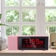 thumbnail image 3 of Moderno reloj despertador para habitaciones, número de LCD simple Número de digital, Dimmer, Reloj de noche USB para Rosado Baoblaze Radio reloj despertador, 3 of 8