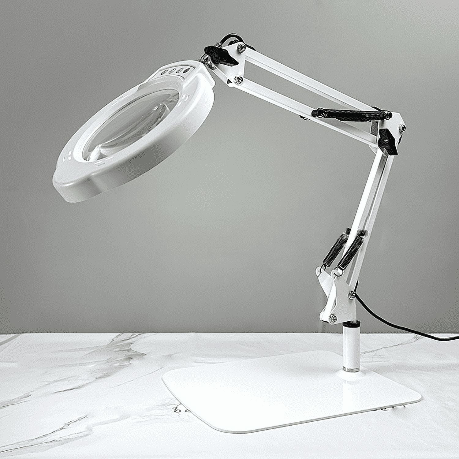Professional Grade Led Magnifying Lamp Offering Flexible Lighting Modes White C Fangkenuo