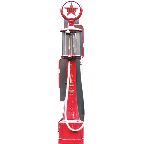 SP13492 Vintage Red 1930 Texas Route 66 Gas Pump Cardboard Cutout Standee Standup