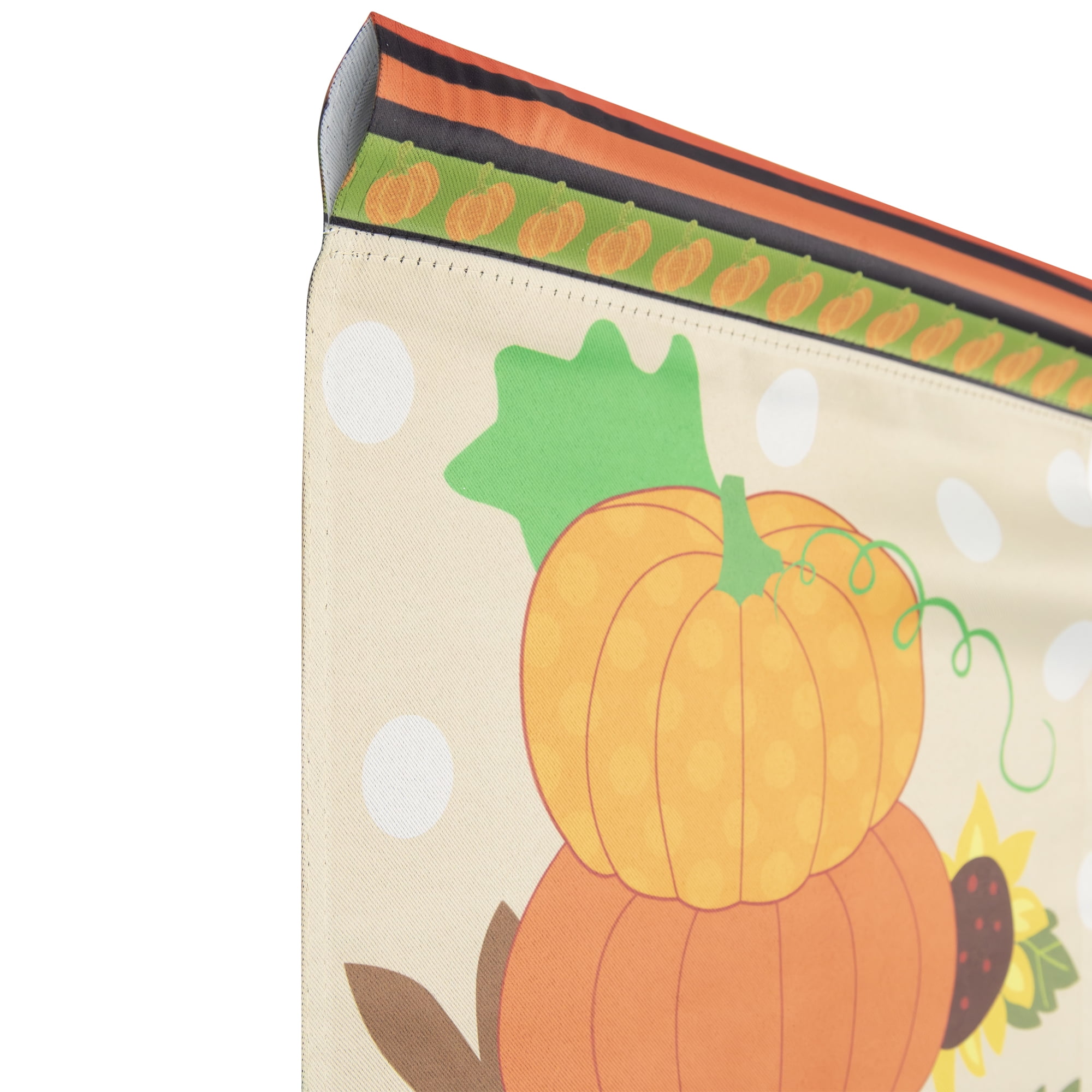 Pumpkins and Sunflowers Autumn Garden Flag 12.5" x 18"