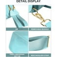 thumbnail image 5 of SQDWYGUO Spacious Nylon Crossbody Bag Bum Bag Handbags Wallets Purses Trendy Shoulder Bag for Women,Ice Blue,1, 5 of 5