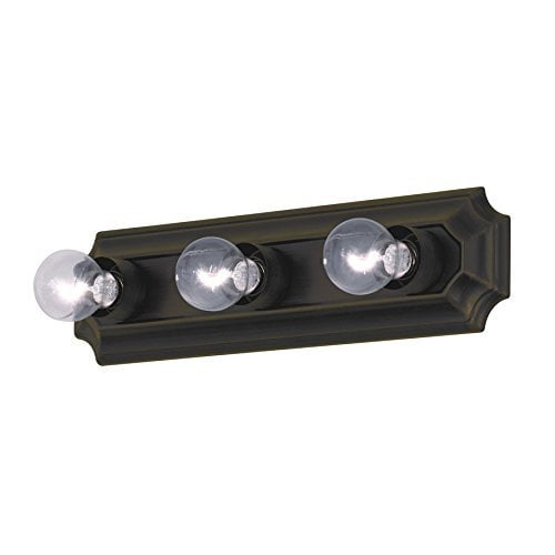 Project Source 18.07-in 3-Light Oil-Rubbed Bronze Traditional Vanity Light
