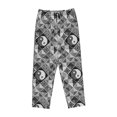 thumbnail image 6 of Uemuo Yin Yang With Black And White Pattern Women's Wide Leg Palazzo Lounge Pants with Pockets Light Weight Loose Comfy Casual Pajama Pants-Small, 6 of 9