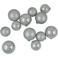 thumbnail image 6 of Northlight 2-Finish Christmas Glass Ball Ornaments - 4" & 3.25"- Silver - 72ct, 6 of 8