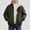 Army Green, variant on DJDLJWCJ Boys Winter Coat Fleece Lined Thicken Warm Quilted Jacket Solid Color Comforty Down Jacket Yellow Size 7