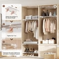 thumbnail image 4 of No Drill Expandable Closet Shelf, Adjustable Storage Organizer, Space Saver for Wardrobe, 4 of 7