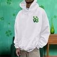 thumbnail image 1 of WILLBEST Sweat à Capuche et Chandails en Molleton pour Hommes Mode Automne et Hiver Décontracté Imprimé Stpatrick à Manches Longues, 1 of 5