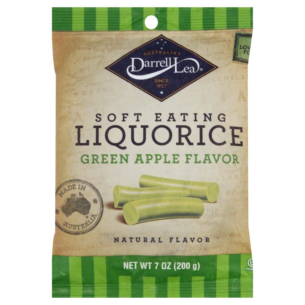 Darrell Soft Eating Liquorice Green Apple Case of 8 7 oz
