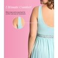 thumbnail image 6 of Exquisite Form 70107 Nylon Tricot Sleeveless Long Nightgown with Floral Lace, 6 of 7