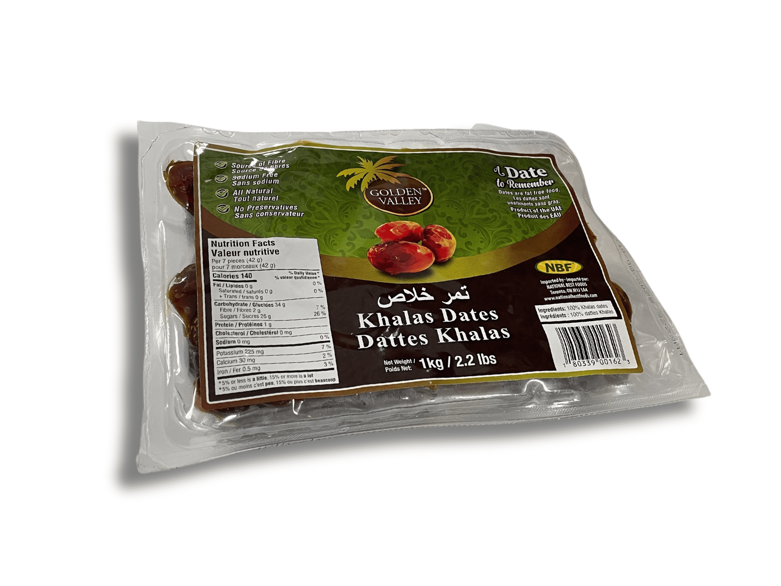 GOLDEN VALLEY KHALAS DATTES SOUS VIDE