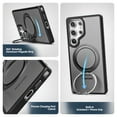thumbnail image 5 of Encased Belt Case for Samsung Galaxy S25 Ultra with Holster Clip (Compatible with MagSafe Qi2) Built-in Magnetic Rotating Stand (Black), 5 of 9