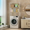 thumbnail image 5 of Medium Over Washer and Dryer Shelves | 3-Tiers Bathroom Storage Shelf | Washing Machine Storage Utility Rack | Laundry Room Storage and Organizer Standing Shelf, 5 of 10