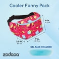 thumbnail image 3 of Retro 90's Fanny Pack for Teens, Insulated Waist Bag Cooler with Adjustable Strap for School, Pink (9 x 6 In), 3 of 10