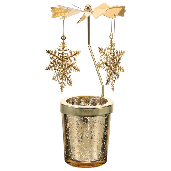 CIMAXIC birthday Fashion Candlestick Holder Romantic Rotating Candlestick Luxury Horse Light Dinner Table Ornament Vintage Candle Holder Wedding Birthday Party Decoration,6.61"X3.15"X2.36"
