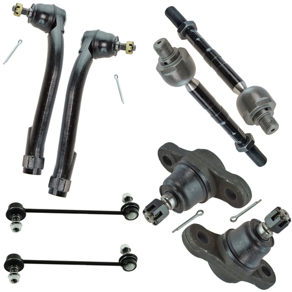 TRQ 8 Piece Kit Front LH RH Ball Joint Tie Rod Sway Bar Link for Rondo Optima PSA59404