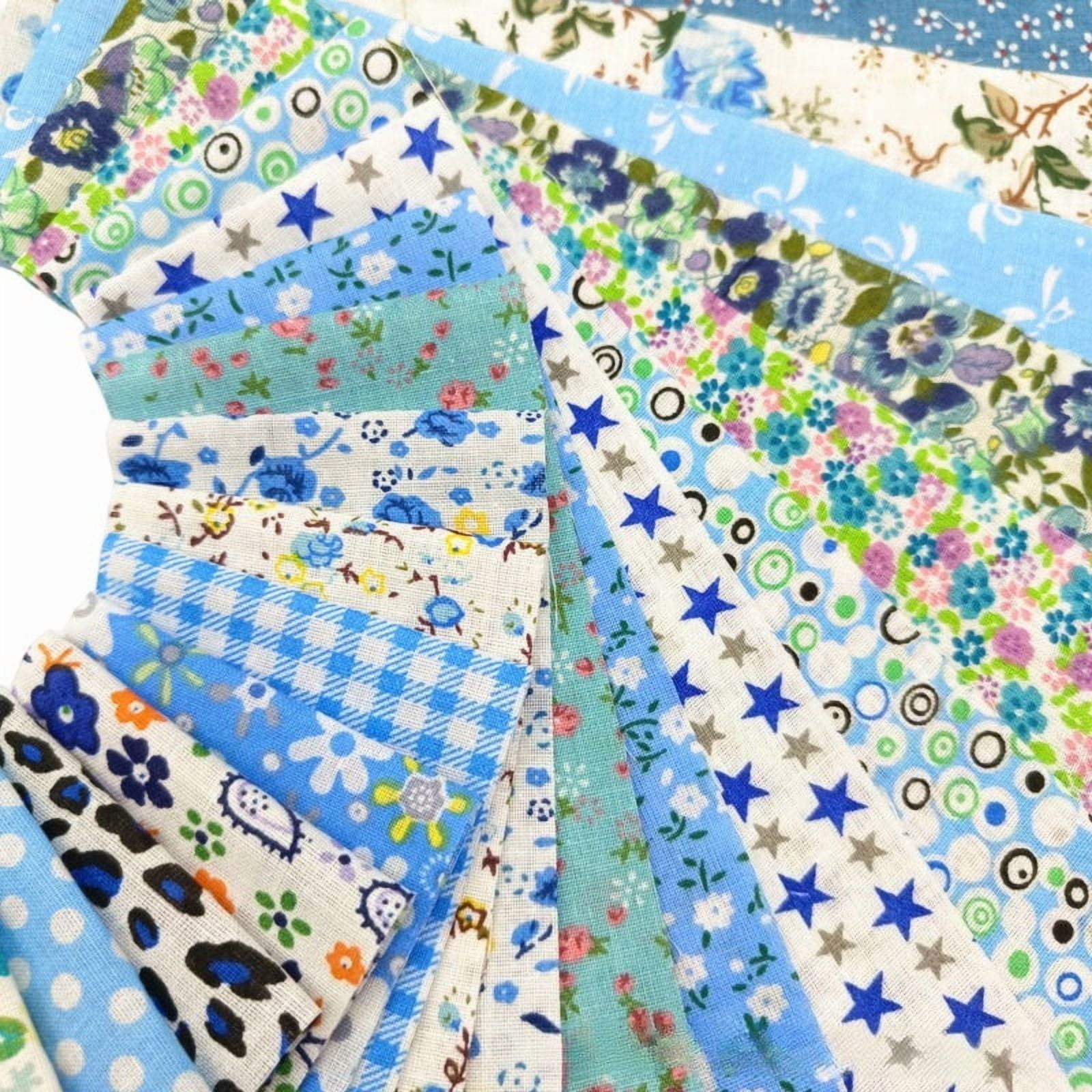 80 Pcs Jelly Roll Fabric Strips for Quilting Fabric, Sewing Supplies & DIY Crafts-2.6 Inch Precut Cotton Fabric Bundles, Perfect for Quilt Projects,Floral Patchwork Blue