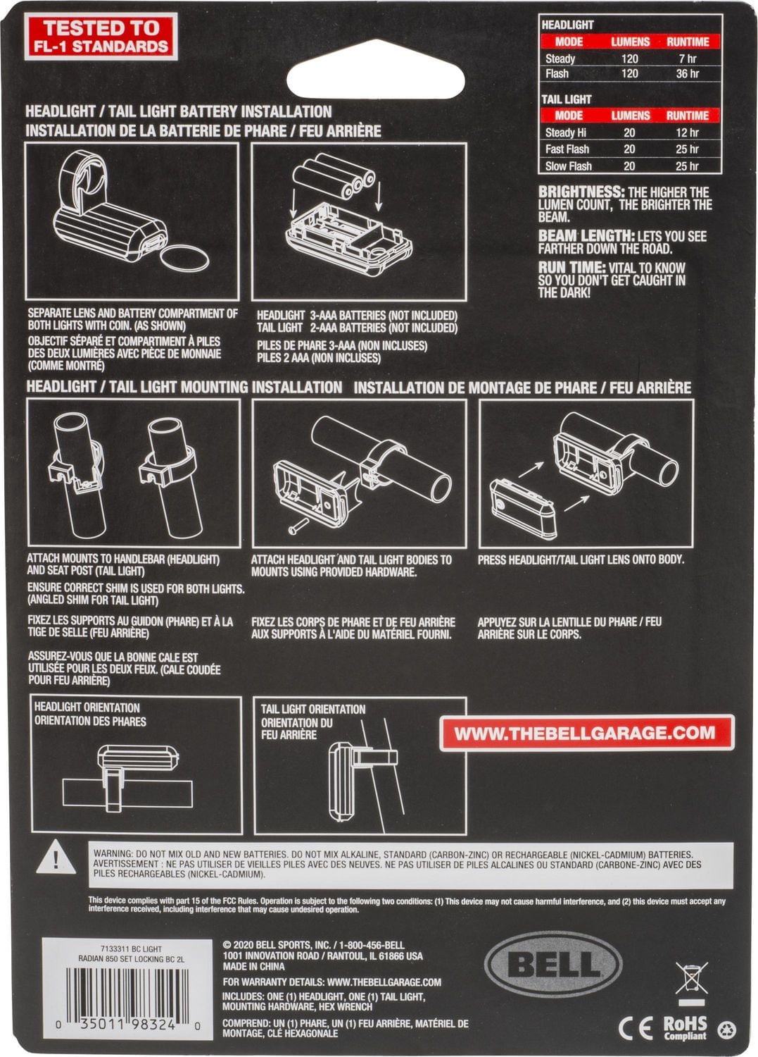 Radian™ 850 Locking Light Set, Easy installation