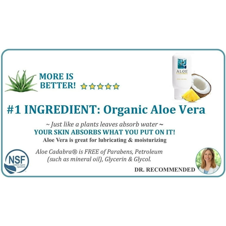 Aloe Cadabra Organic Lubricant- Pina Colada Flavored (Pack of 4) - Walmart.com Aloe Cadabra Organic Lubricant- Pina Colada Flavored (Pack of 4) - Walmart.com