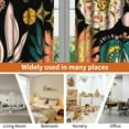 thumbnail image 5 of Lfeey Black Floral Blackout Curtains, Room Darkening Curtains for Living Room, Grommet Window Drapes, 42"x63" 2 Panels, 5 of 6