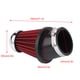 thumbnail image 2 of VOBOR Universal 63MM Filtro de Entrada de Entrada de Aire para automóvil Limpiador de Espuma de Hongo Curva de Alto Flujo, 2 of 12