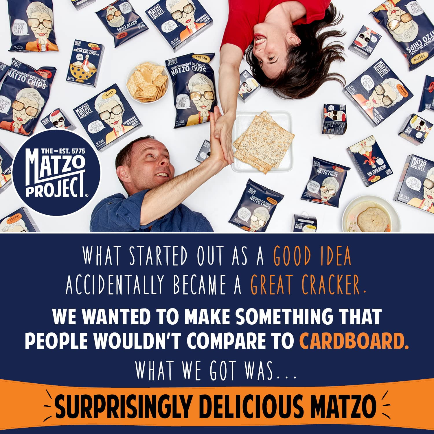 The Matzo Project Everything Matzo Flats, Kosher (Not Kosher for Passover), Vegan, Nut-Free, No Added Sugar, No Trans Fat, Nothing Artificial, 5.5 oz
