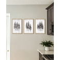 thumbnail image 2 of SHENIFY Modern Pine Tree Wall Decor 16x24in3pcs Natural Framed Nature Forest Wall Decor Vintage Rustic Minimalist Paints for Farmhouse Bedroom Dining Room Decor, 2 of 7