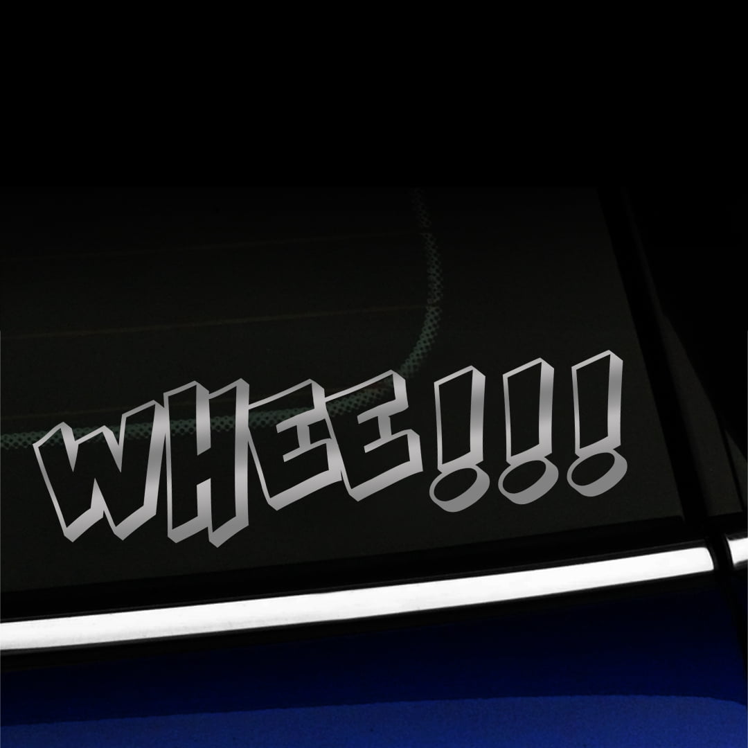 Whee! - Vinyl Decal - Choose Color - [SILVER] - Walmart.com