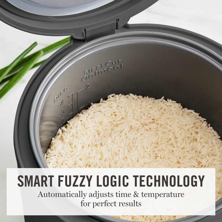 Martha Stewart 8-Cup Rice Cooker with Fuzzy Logic, Gray photo 4