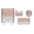thumbnail image 1 of Moyic Cortina de ducha moderna para baño: juego de cortina de ducha impermeable y elegante para baño Cortina de ducha impermeable Juegos de accesorios de baño 4 juegos 180*180+45*75, 1 of 6