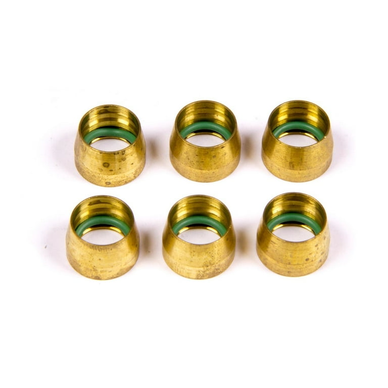 Aeroquip -10 Replacement A/C Brass Sleeves (6pk) Aeroquip -10 Replacement A/C Brass Sleeves (6pk)