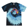 thumbnail image 1 of Colorful Trippy Peacock Bird Animal Lover Tie-Dye T-Shirt, 1 of 1