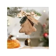 thumbnail image 3 of YFTDEF Christmas Tree Decorations, Brown Pendant, 7.08x3.14in, Flock Material Car Mounted, Reusable Holiday Ornaments for Indoor Outdoor, Festive Decor Gift, 3 of 6
