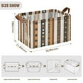 thumbnail image 7 of Yayeee Foldable Storage Basket for Shelves with Handles Waterproof Cloth Bins, Abstract Dots, 7 of 7