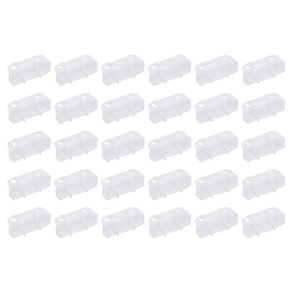 Unique Bargains Ceiling Lamps Clips Mounting Bracket Holder LED Ceiling Fixed Clips Rotate Buckle Light Fixture Clear 30 Pack
