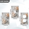 thumbnail image 7 of Yayeee Blank Wall Plate Cover 1-Gang 4.5"x2.7" Home Unused Decorative Outlet, Beautiful Floral, 7 of 7