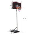 10ft Portable Stand Adjustable Height Outdoor Basketball Hoop System 8