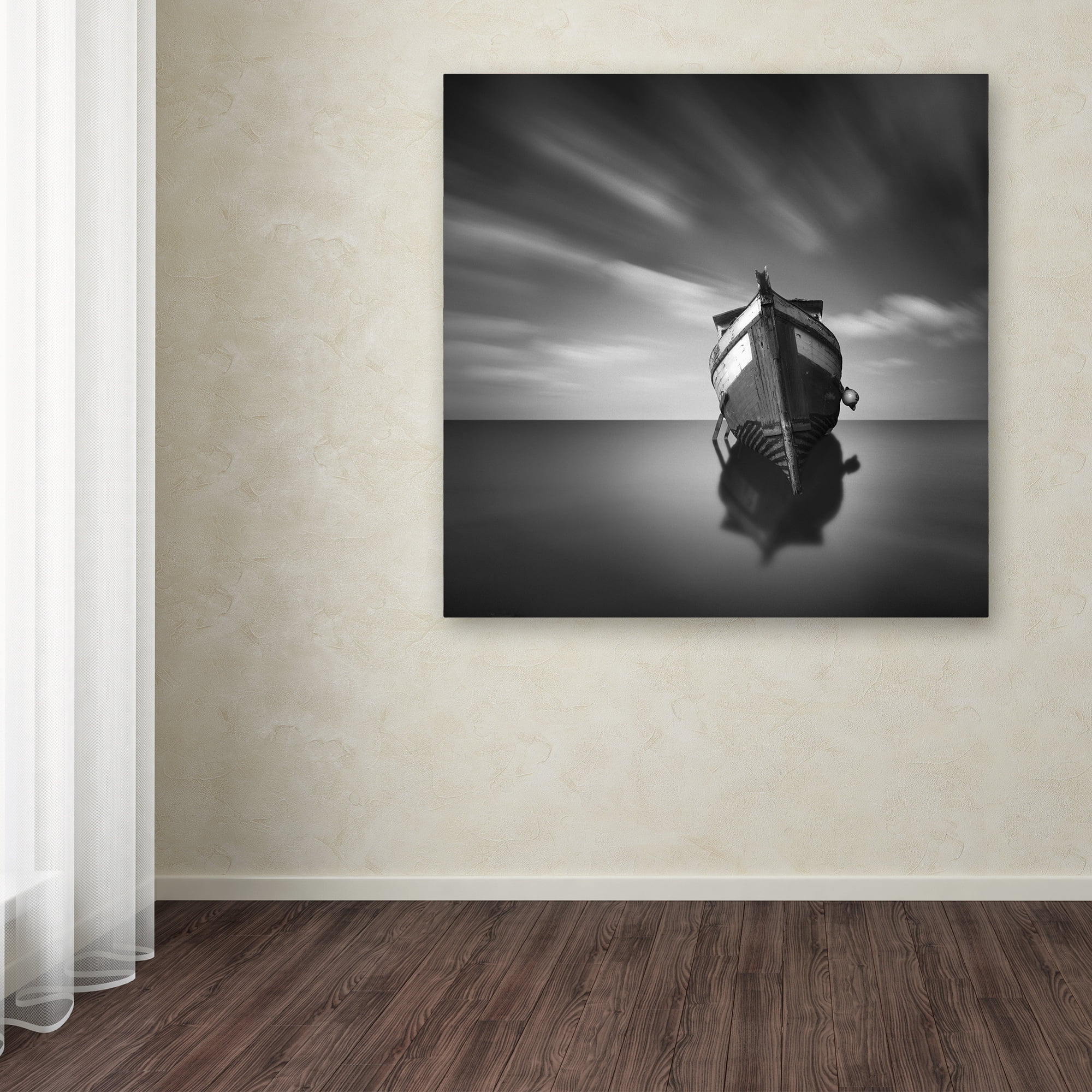 Trademark Fine Art "My Boat IV" Canvas Art by Moises Levy