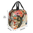 thumbnail image 4 of Kdxio Butterflies And Flowers Painting Print Insulated Lunch Bag,Reusable Tote Lunch Box for Women Men,Leakproof Cooler Lunch Bags for Work Office Travel Picnic, 4 of 6