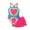d-Hot Pink, variant on LRen Toddler Swimsuit Girl Two Piece Ruffles Beach Rash Guard Swimwear for Kids Girls Funny Summer Rash Guard Tail Swimsuit Girl Beach Swimwear Tankini Beach Swimwear Set