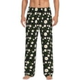 thumbnail image 2 of Kdxio Daisy Print Men's Sleep Pajama Pant Lounge Pants with Pockets, 2 of 8