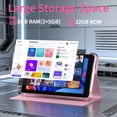 thumbnail image 7 of Android Tablet, 7 Inch Tablets, 8GB+32GB+1024GB Expand, Quad-Core 1.5GHz Processor, 5MP Dual Camera,1024 x 600 IPS HD Display Screen, 3000mAh Battery, 5G WiFi6, Google GMS 7 Tablet with Case, 7 of 7