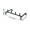 thumbnail image 5 of KFFKFF Automobile Dolly Holder, Storage Organizer with 360° Swivel Casters, Hydraulic Ratchet Lift Cart Stand, Jack Stand Storage Organizer, 4-Dolly Storage Ability, Suitable for Majority of Dollies, 5 of 9