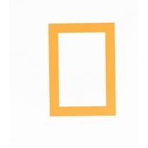 Orange Acid Free 11x14 Picture Frame Mats with White Core Bevel Cut for 8.5x11 Pictures - Fits