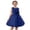 E258-Blue, variant on hengsof Girls' Solid Color Party Dress Sleeveless Round Neck Bow Rose Suspender Mesh Tulle Skirt Sweet Princess Dress for Summer