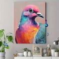 thumbnail image 4 of Colorful Pigeon Canvas Painting Dining Room Wall Art, 4 of 8