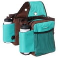 thumbnail image 2 of Tough1 Nylon Saddle Bag w/Bottle Holders Turquoise, 2 of 2